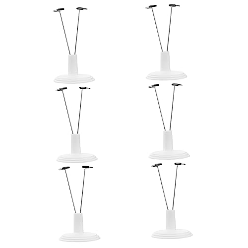 Beaupretty 6 Stück Teiliges Puppenständer Stabiler Doll Display Rack für Zuhause und Geschäfte Platzsparend und Dekorativ Weißer Puppenhalter von Beaupretty