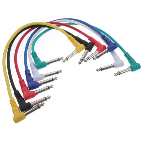 Beaupretty 6Stücke Gitarren Patchkabel Rechtswinklig zu Männlich Hochwertige Effektorkabel für Gitarre und Bass für Studio und Live Anwendungen Beaupretty 6Stücke Gitarren Patchkabel Rechtswinklig zu Männlich Hochwertige Effektorkabel für Gitarre und Bass für Studio und Live Anwendungen von Beaupretty