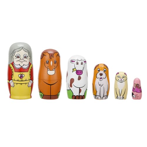 Beaupretty 6Stücke Teiliges Puppen aus Holz Bunte Kreative Nistpuppen für Langlebig und Dekorativ zur Wohnraumgestaltung Beaupretty 6Stücke Teiliges Puppen aus Holz Bunte Kreative Nistpuppen für Langlebig und Dekorativ zur Wohnraumgestaltung von Beaupretty