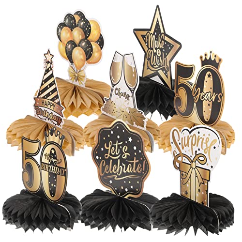 Beaupretty 8 Stück Geburtstag Deko Bienenwaben Tischdekoration für Männer und Frauen Tischcenterpieces für Geburtstagsparty Ansprechendes Design für Unvergessliche Feiern von Beaupretty