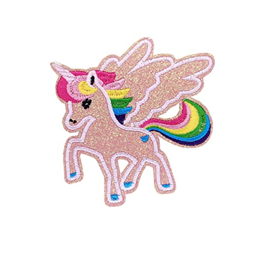 Beaupretty 8 Stück Stickerei Aufnäher Näh Aufnäher Applikationen Entzückende Stickerei Aufnäher Stoffaufkleber Einhorn Aufnäher von Beaupretty