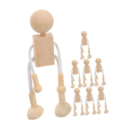 Beaupretty 8 Stück Teiliges DIY Holzfiguren aus Sicherem Holz für Unbemalte Holzpuppen zum Basteln Fördert Feinmotorik und Kreativität Niedliche Cartoon designs für Bastelprojekte Puppenhaus Beaupretty 8 Stück Teiliges DIY Holzfiguren aus Sicherem Holz für Unbemalte Holzpuppen zum Basteln Fördert Feinmotorik und Kreativität Niedliche Cartoon designs für Bastelprojekte Puppenhaus von Beaupretty