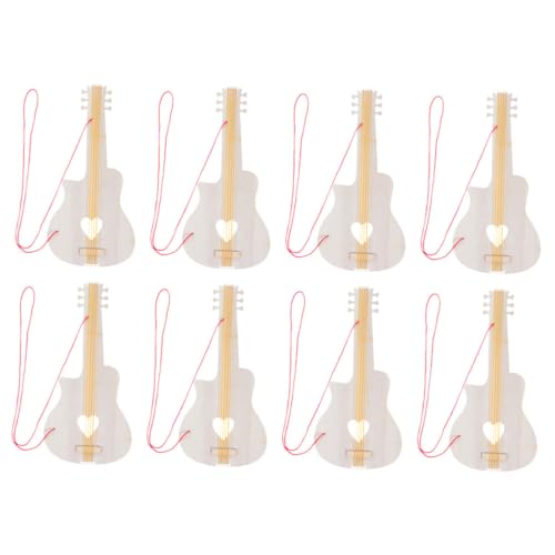 Beaupretty 8 Stück Teiliges Diy Holz Gitarren Unbehandelte Blanko Holz Gitarrenscheiben für Natürliche Holzmaterialien für Malen Basteln Musikthemen Partys und Kindergartenprojekte von Beaupretty