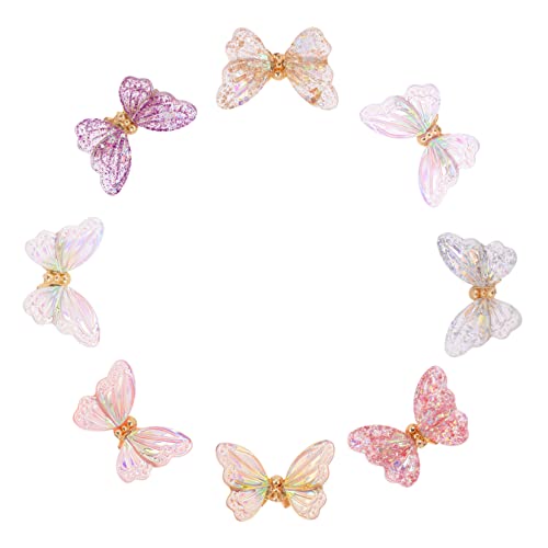 Beaupretty 8 Stück Teiliges Schmetterling Nagel Charms Nageldekorationen für DIY Maniküre Accessoires für Kreative Nagelkunst und Stilvolle Designs von Beaupretty