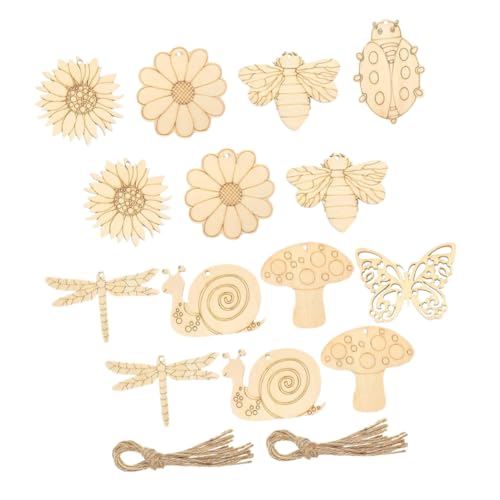 Beaupretty 80 Stück Teiliges Holz Schmetterlingsanhänger Unbehandelte Holzscheiben für DIY Basteln Bemalbare Holz Dekorationen Vielseitige Holzformen für Heimwerker von Beaupretty