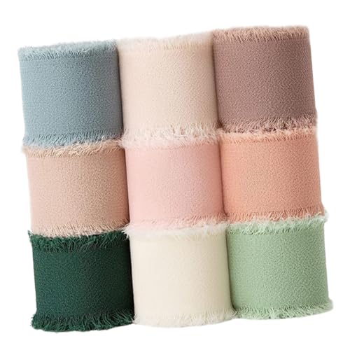 Beaupretty 9 Rollen Chiffon Geschenkband für Hochzeitseinladungen Diy Dekorationen pro Farben für Kreative Bastelprojekte und Geschenkverpackungen Beaupretty 9 Rollen Chiffon Geschenkband für Hochzeitseinladungen Diy Dekorationen pro Farben für Kreative Bastelprojekte und Geschenkverpackungen von Beaupretty