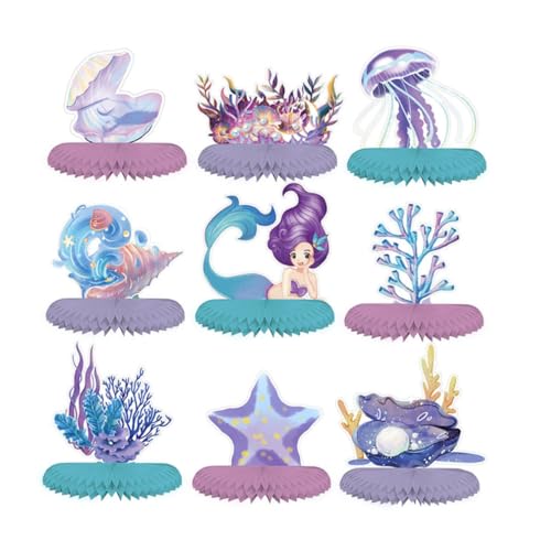 Beaupretty 9 Stück Teiliges Meerjungfrau Wabenbälle Mehrfarbige Under The Sea Party Tischdeko aus Hochwertigem Papier Dreidimensionale Honeycomb Mittelstücke Einfach zu Öffnen und Beaupretty 9 Stück Teiliges Meerjungfrau Wabenbälle Mehrfarbige Under The Sea Party Tischdeko aus Hochwertigem Papier Dreidimensionale Honeycomb Mittelstücke Einfach zu Öffnen und von Beaupretty