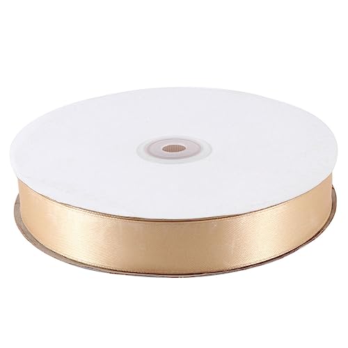 Beaupretty Breites Satin Geschenkband Gold Robustes Dekorationsband für Projekte und Geschenkverpackungen für Partys und Feiertage von Beaupretty