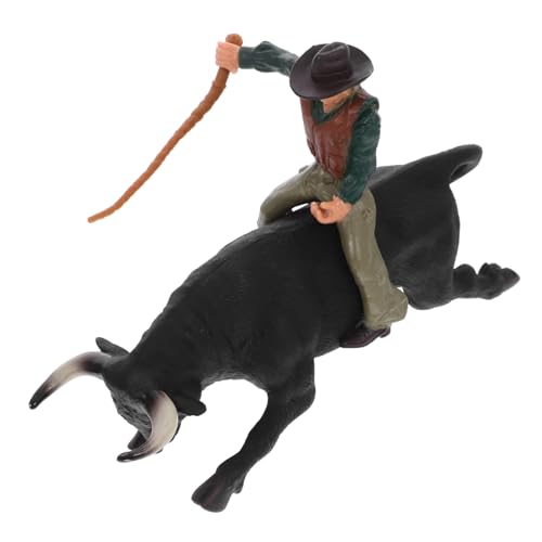 Beaupretty Bull Modell Satz Für Kinder Stierkampf Spielzeug Matador Figur Dekoratives Imitationsspielzeug Für Schlafzimmer Und Spielzimmer Rollenspiel Zubehör Kreative Tischdekoration von Beaupretty