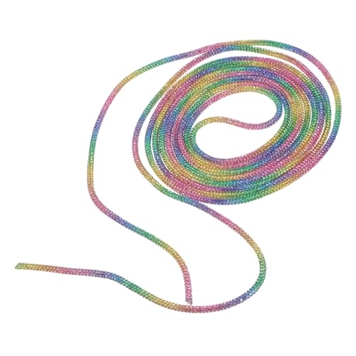 Beaupretty Bunte Glitzer Schnur mit Strass für Hoodie Kordelzug Ersatz Verstellbares Vielseitiges DIY Band für Taillenbänder Schuhdeko und Modische Accessoires von Beaupretty