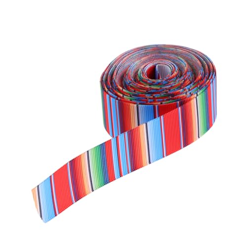 Beaupretty Bunte Mexikanische Serape Bänder Breit Yards Weiche Polyester Dekobänder für DIY Basteln Haaraccessoires Partydeko Cinco De Mayo Mexikanische Fiesta Geburtstage von Beaupretty