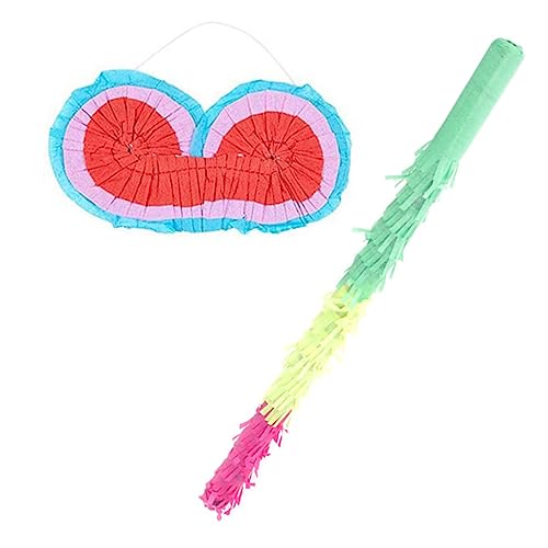 Beaupretty Buntes Teiliges Pinata mit Farbenfrohen Schlagstöcken und Augenmaske Leichtes Design für Kindergeburtstag Karneval Partyspiele und Festliche Aktivitäten von Beaupretty