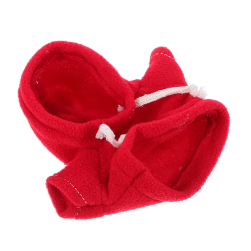 Beaupretty Doll Hoodie für Plüschtiere Roter Pullover für Große Puppen Niedliche Kleidung für Stofftiere und Babypuppen Kreatives Outfit für DIY Projekte und Puppenspiele von Beaupretty