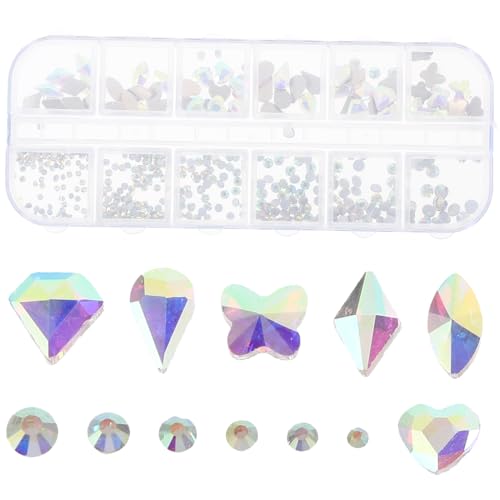 Beaupretty Flache Rückseite Maniküre Zubehör Fächer DIY Nagelkunst Dekoration Strasssteine für Heimwerkerbedarf und Professionelle Nagelstudios Glänzende Effekte Beaupretty Flache Rückseite Maniküre Zubehör Fächer DIY Nagelkunst Dekoration Strasssteine für Heimwerkerbedarf und Professionelle Nagelstudios Glänzende Effekte von Beaupretty