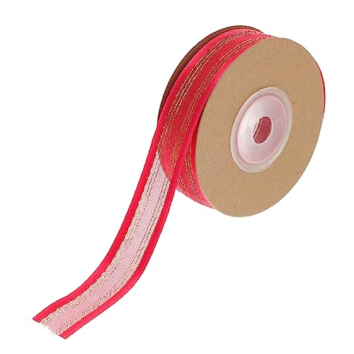 Beaupretty Geschenkband für Hochzeitsdekoration Transparentes Satinband für Boxenverpackung für DIY Blumen und Besondere Anlässe Rot von Beaupretty