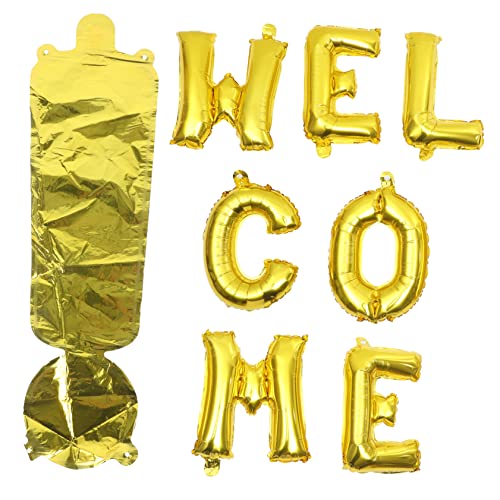 Beaupretty Glänzende Folienballons Welcome Buchstaben Dekorative Party Luftballons für Schulstart Deko Drinnen und Draußen Aluminiumfolie Geeignet für Einschulungsfeier und Begrüßungsszenen Beaupretty Glänzende Folienballons Welcome Buchstaben Dekorative Party Luftballons für Schulstart Deko Drinnen und Draußen Aluminiumfolie Geeignet für Einschulungsfeier und Begrüßungsszenen von Beaupretty