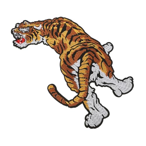 Beaupretty Großer Tiger Stickerei Aufnäher zum Aufnähen Dekorativer Tier Applikation Patch für Kleidung Taschen Jacken Langlebiger Bügelflicken DIY Zubehör für Mode und Handwerk Beaupretty Großer Tiger Stickerei Aufnäher zum Aufnähen Dekorativer Tier Applikation Patch für Kleidung Taschen Jacken Langlebiger Bügelflicken DIY Zubehör für Mode und Handwerk von Beaupretty