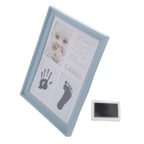 Beaupretty Handprint Footprint Kit mit Blauem Bilderrahmen Neugeborenen Geschenkset zur Erinnerung Personalisierbares Hand und Fußabdruck für Kreative Foto Dekoration Fürs Kinderzimmer Beaupretty Handprint Footprint Kit mit Blauem Bilderrahmen Neugeborenen Geschenkset zur Erinnerung Personalisierbares Hand und Fußabdruck für Kreative Foto Dekoration Fürs Kinderzimmer von Beaupretty
