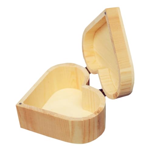 Beaupretty Herzförmige Aufbewahrungsbox Holz Einfache Schmuckschatulle für Armbänder Umweltfreundlich Romantisches Design Dekorativ für Zuhause Geschenkverpackung mit Deckel Beaupretty Herzförmige Aufbewahrungsbox Holz Einfache Schmuckschatulle für Armbänder Umweltfreundlich Romantisches Design Dekorativ für Zuhause Geschenkverpackung mit Deckel von Beaupretty