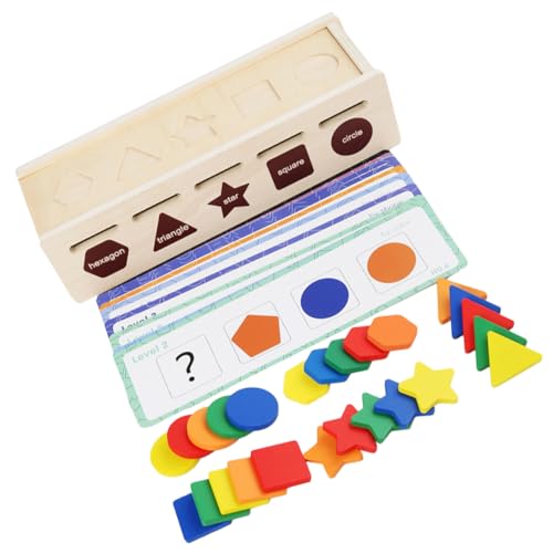 Beaupretty Holz Lernspielzeug Sortierbox für Kleinkinder Montessori Motorikspielzeug Ab Monate mit Farbigem Formensortierer zur Feinmotorikförderung und Frühkindlichem Lernen von Beaupretty