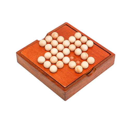 Beaupretty Holzperlen schachspiel Pädagogisches Brettspiel mit Aufbewahrungsbox Fördert Konzentration Logisches Denken und Hand Auge koordination Sicher und Langlebig von Beaupretty
