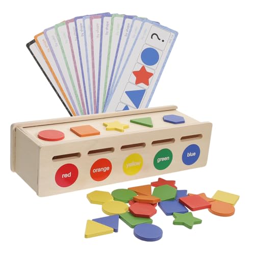 Beaupretty Holzspielzeug Sortierbox Bunte Formen Farbenfrohes Lernspielzeug für Kleinkinder Jahre zur Feinmotorik Hand Auge Koordination und Farberkennung Langlebig und Sicher Beaupretty Holzspielzeug Sortierbox Bunte Formen Farbenfrohes Lernspielzeug für Kleinkinder Jahre zur Feinmotorik Hand Auge Koordination und Farberkennung Langlebig und Sicher von Beaupretty