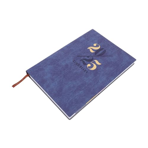 Beaupretty Jahresplaner Buch Multifunktioneller Notizbuch Organizer für Büro und Haushalt Strapazierfähiges PU Material Design für Tägliche Planung und Zielverfolgung von Beaupretty