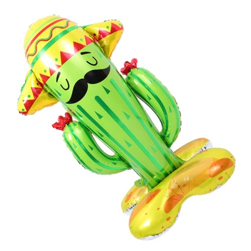 Beaupretty Kaktus Folienballon Kreativer Aufblasbarer Kaktus für Sommer und Hawaiianische Partys Langlebiges Aluminiummaterial Deko für Geburtstagsfeiern und Hochzeiten von Beaupretty