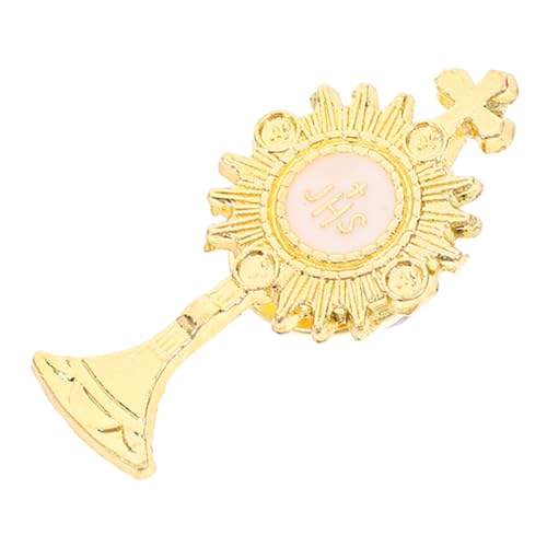Beaupretty Kelchbrosche zur Heiligen Kommunion kreuzen Anstecknadel zur Erstkommunion Kelchschmuck religiöse Schmucknadel Emaille religiöse Anstecknadel Zinklegierung Golden Beaupretty Kelchbrosche zur Heiligen Kommunion kreuzen Anstecknadel zur Erstkommunion Kelchschmuck religiöse Schmucknadel Emaille religiöse Anstecknadel Zinklegierung Golden von Beaupretty
