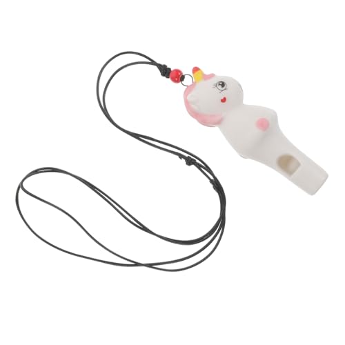 Beaupretty Keramik Einhornpfeife Kinderlaut und Keramikpfeife mit Einhorn Design als Anhänger für Schiedsrichter Training Sport Sammlerobjekt von Beaupretty
