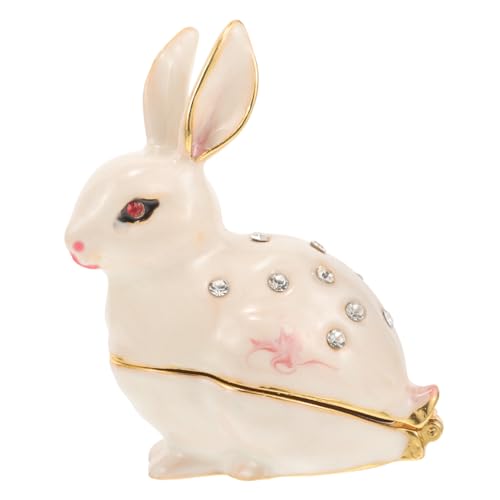 Beaupretty Kleine Bunny Schmuckaufbewahrungsbox Metall Süße Dekorative Schmuckschatulle Hasenform für die Aufbewahrung von Kostbaren Schmuckstücken Beaupretty Kleine Bunny Schmuckaufbewahrungsbox Metall Süße Dekorative Schmuckschatulle Hasenform für die Aufbewahrung von Kostbaren Schmuckstücken von Beaupretty