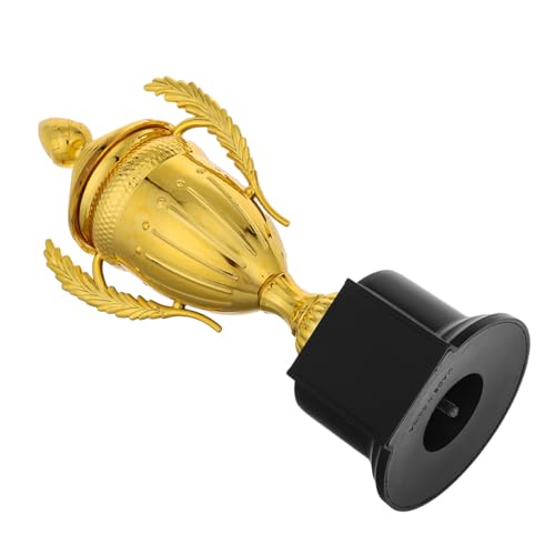 Beaupretty Kreativer Kleiner Goldpokal mit Deckel Trophäe aus Kunststoff für Sportwettbewerbe Belohnung und Teilnahme für Kindergarten Schule und Partygeschenke von Beaupretty