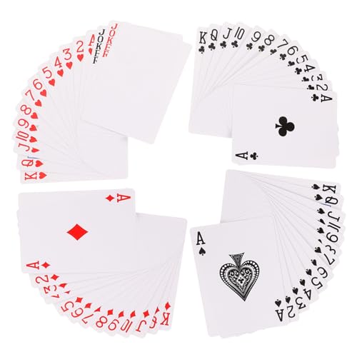 Beaupretty Leere DIY Spielkarten aus Hitzebeständigem Sublimationspapier Einseitig Bedruckbar Individuell Gestaltbare Blanko Pokerkarten für Kreative Kartenspiele und Freizeitspaß von Beaupretty