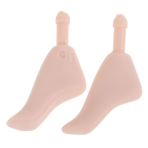 Beaupretty Maßstab Miniatur Doll Foot Parts für Gelenkpuppen Zubehör DIY Puppenbau mit Detailgetreuer Verarbeitung von Beaupretty
