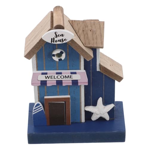 Beaupretty Mediterrane Miniatur Strand Szene Holzfiguren für Puppenhaus Dekoration Winzige Accessoires für Mediterrane Tischlandschaft Vielseitig Kombinierbar und Detailreich Gestaltet von Beaupretty