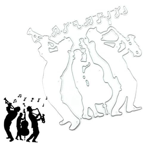 Beaupretty Metal Cutting Die Musiknoten Stanzschablone aus Langlebigem Metall Präzise für Scrapbooking Grußkarten und DIY Bastelprojekte für Musiker und Kreative Papiergestaltung von Beaupretty