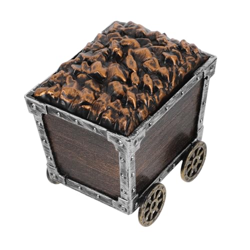 Beaupretty Minenwagen aus Robustem Piraten Schatztruhe für Snacks und Vielseitige Aufbewahrungsbox für Kindergeburtstag und Kreatives Rollenspiel von Beaupretty