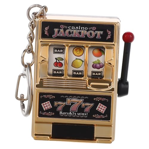 Beaupretty Mini Spielautomat Schlüsselanhänger Kreativer Taschenanhänger Fruchtmaschine mit Interaktiver Funktion als Dekorativer Schmuck für Taschen und Schlüssel Perfektes Party für Vegas Beaupretty Mini Spielautomat Schlüsselanhänger Kreativer Taschenanhänger Fruchtmaschine mit Interaktiver Funktion als Dekorativer Schmuck für Taschen und Schlüssel Perfektes Party für Vegas von Beaupretty