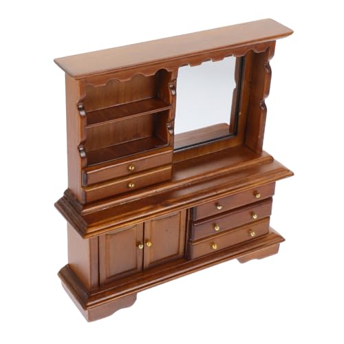 Beaupretty Miniatur Holz Kommode Puppenhaus Möbel DIY Schlafzimmer Realistisches Miniatur Schminktisch Modell für Puppenhaus Zubehör als Fotorequisite und Mikro Landschaft Accessoire Beaupretty Miniatur Holz Kommode Puppenhaus Möbel DIY Schlafzimmer Realistisches Miniatur Schminktisch Modell für Puppenhaus Zubehör als Fotorequisite und Mikro Landschaft Accessoire von Beaupretty