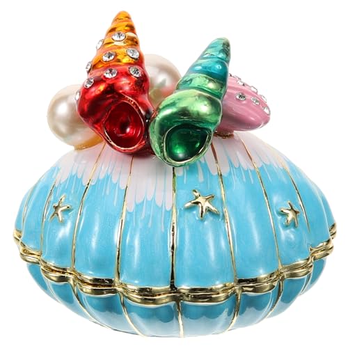 Beaupretty Muschel Schmuckbox Blau Kreative Aufbewahrungsbox für Ohrringe Ringe Halsketten Geschenkbox für Frauen Eleganter Schmuckhalter Dekorative Schmuckschatulle für Zuhause Beaupretty Muschel Schmuckbox Blau Kreative Aufbewahrungsbox für Ohrringe Ringe Halsketten Geschenkbox für Frauen Eleganter Schmuckhalter Dekorative Schmuckschatulle für Zuhause von Beaupretty