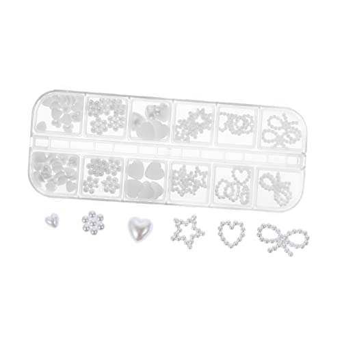 Beaupretty Nagelkunst Perlen Herzförmige Schmuckstücke für Maniküre DIY Nail Art Dekoration Hochwertige Runde Perlen für Designs und Beaupretty Nagelkunst Perlen Herzförmige Schmuckstücke für Maniküre DIY Nail Art Dekoration Hochwertige Runde Perlen für Designs und von Beaupretty