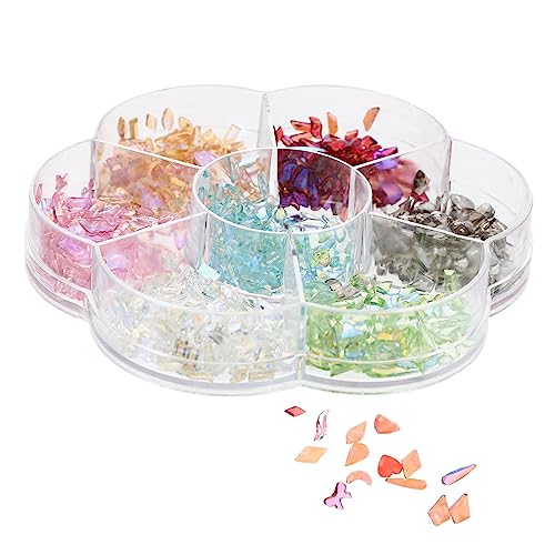 Beaupretty Nagelkunstkristalle Gemischte Dekorationssteine für Maniküre Harzjuwelen Vielseitig Einsetzbar für Nagelkunst und DIY Projekte für Salon von Beaupretty