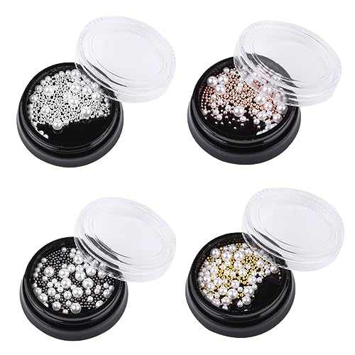 Beaupretty Nail Art Perlen Weiß Imitationsperlen und Stahlperlen für Maniküre Nagelschmuck Dekorationen für Frauen Mädchen DIY Nageldesign Zubehör Beaupretty Nail Art Perlen Weiß Imitationsperlen und Stahlperlen für Maniküre Nagelschmuck Dekorationen für Frauen Mädchen DIY Nageldesign Zubehör von Beaupretty