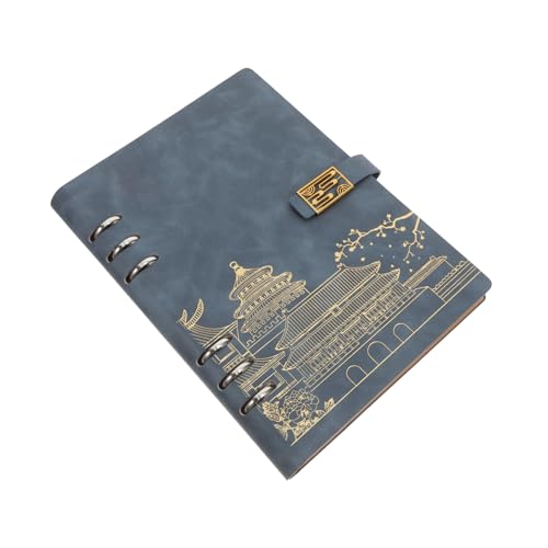 Beaupretty Notizbuch mit Abnehmbaren Stilvolles PU Leder Cover für Reise und Schule Flexibles Planungstool für Studenten und Alltag Chinesisches Design für Persönliche Notizen und von Beaupretty