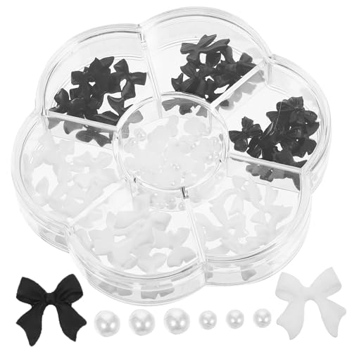 Beaupretty Perlen Charms Schleifen Dekoration für Nagelkunst DIY Maniküre Patches Kristallperlen für Nailart Designs für Verschiedene Anlässe und Einfache von Beaupretty
