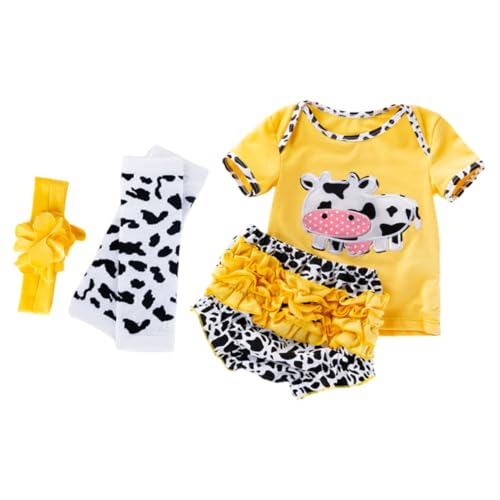 Beaupretty Reborn Doll Kleidung Teilig Baumwolle Kurzarm Shirt und Shorts Design Gelb für Neugeborene Puppen Dekoratives Outfit Beaupretty Reborn Doll Kleidung Teilig Baumwolle Kurzarm Shirt und Shorts Design Gelb für Neugeborene Puppen Dekoratives Outfit von Beaupretty