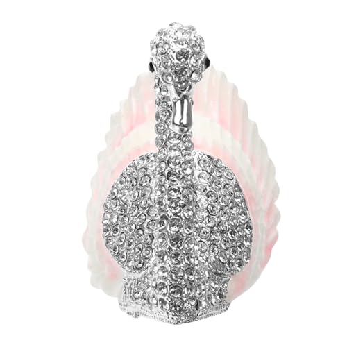 Beaupretty Schmuckdose mit Motiv Rosa Emailliert aus Langlebigem Zinklegierungs Dekorative Schmuckschatulle für Ringe Ohrringe und Halsketten Multifunktionaler Schmuck Organizer und Beaupretty Schmuckdose mit Motiv Rosa Emailliert aus Langlebigem Zinklegierungs Dekorative Schmuckschatulle für Ringe Ohrringe und Halsketten Multifunktionaler Schmuck Organizer und von Beaupretty