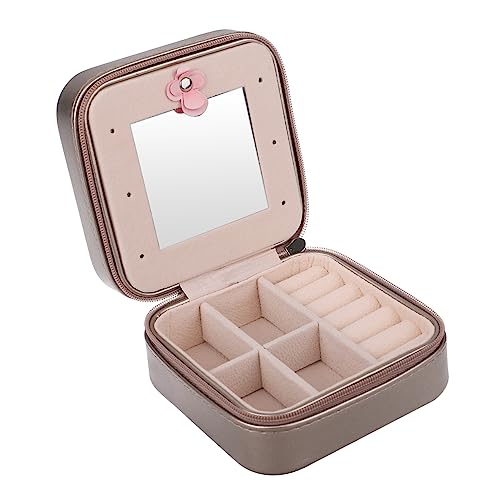 Beaupretty Schmuckkiste mit Kompakte Halskette Ring Organizer für Reisen Durable Aufbewahrungsbox für Ohrringe Ringe Schmuckschatulle Champagnergold Beaupretty Schmuckkiste mit Kompakte Halskette Ring Organizer für Reisen Durable Aufbewahrungsbox für Ohrringe Ringe Schmuckschatulle Champagnergold von Beaupretty