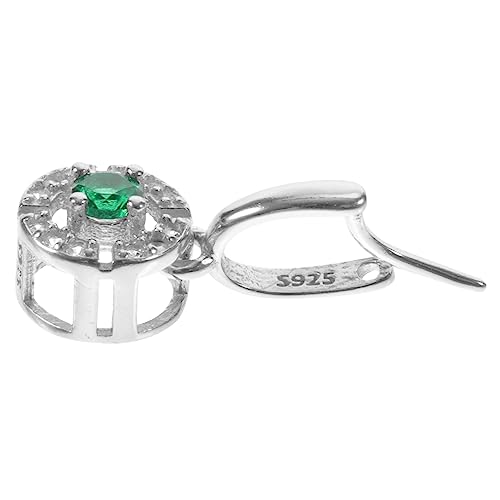 Beaupretty Silber Diamond Anhänger Schnalle Kaution Kettenverlängerung Schild Gold Schmuckzubehör für Ohrringe Charm-Verschlüsse Anschlüsse Klemmverschluss s925 Silber Silver von Beaupretty