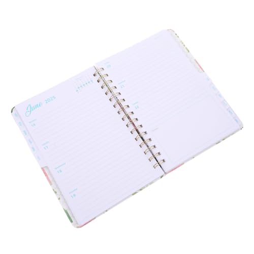 Beaupretty Spiral Notizbuch Tragbarer Planer Organizer für Büro Schule Studium Liniert Robust für Lehrer Studenten Design von Beaupretty